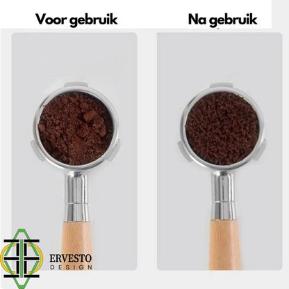 Ervesto® WDT tool met 12 naalden - Zwart - Espresso distributie tool - Weiss Distribution Technique - WDT Distribution tool - koffie verdeler