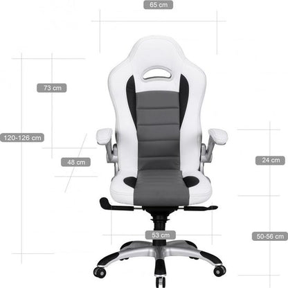 Gate39 - Racing Bureaustoel - Wit