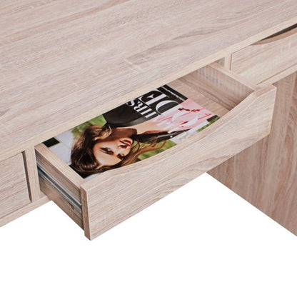 bureau 120 cm Ontwerp kantoor tafel Sonoma eiken moderne jeugd desk 3 laden en opslagruimte te besparen