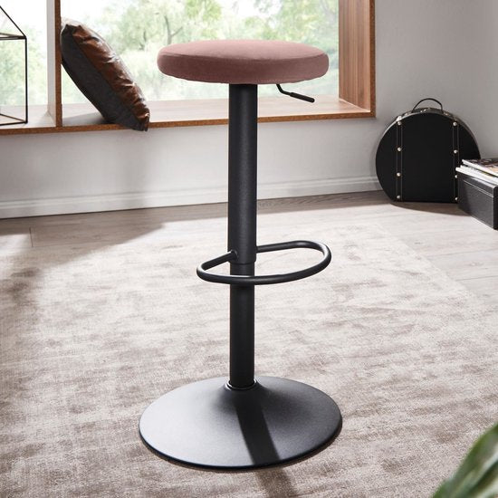 Sky Style Swan Barkruk Roze Velvet