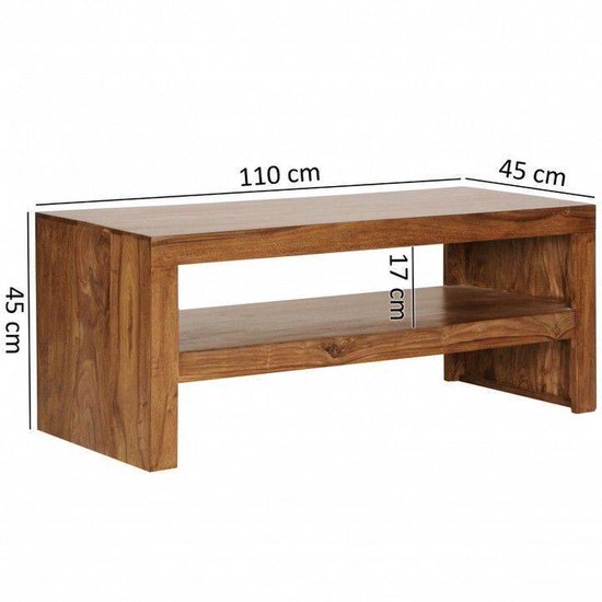 Gate39 - Mumbai 110 x 45 Salontafel - Bruin