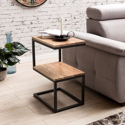 Sky Style Akola Bijzettafel S-vorm Acacia