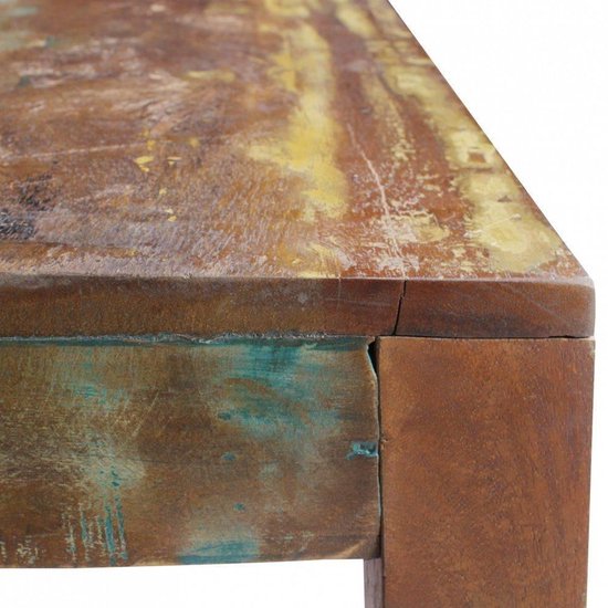 coffee table DELHI 60 x 60 cm recycled Vintage solid wood coffee table | Design side table Country House coffee table | Table for Living Room Shabby Chic in mango tree