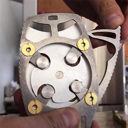 Viatel -Blikopener topless - Anti snijrand - Multifunctionele blik opener - Can opener - Wood Topless Blikopener-Bar Tool-Safe Cut Can Opener wordt de bus geopend als geheel, 8-19 Oz Drankblikjes