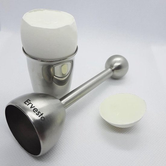 Eierschaal snijder- Rvs- Na eierkoker- Eieren - Brunch product - Cadeau - Geschenkset - cadeau
