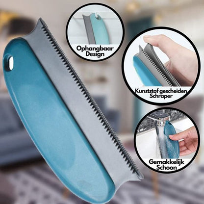 Huisdierhaar verwijderaar - honden kam - katten kam - Gemakkelijk in gebruik- Duurzaam en herbruikbaar-  pluizenborstel- kattenhaar verwijderaar - haarverwijderaar voor huisdieren