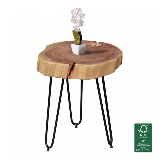 Gate39 - Bagli 30 x 30 Bijzettafel - Lichtbruin