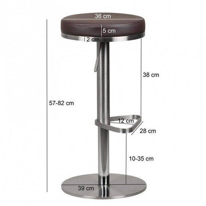 Sky Style Gable Barkruk Bruin