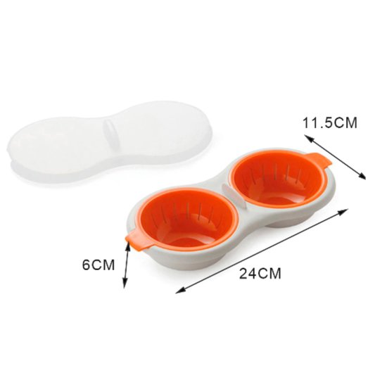 Eipocheerder- Oranje - ei pocher-  Gemakkelijk in gebruik - Brunch product- Eierkoker- Eierkraker- Eieren - Gemakkelijk in gebruik - Brunch product