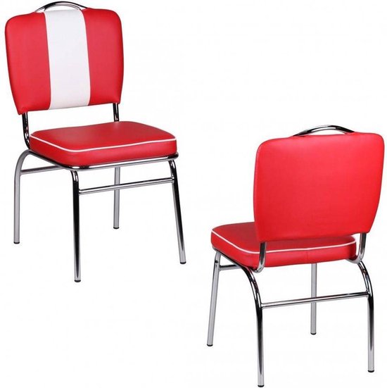 Gate39 - American Diner Eetkamerstoel - Rood