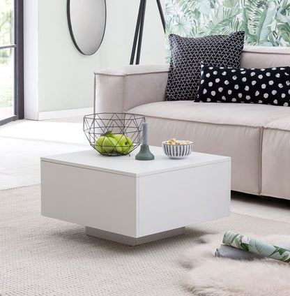 salontafel WL5.832 hout 60 x 60 x 35,5 cm spaanplaat | Salontafel Salontafel Modern | Bijzettafel Vierkant Wit | Design salontafel salontafel | Witte salontafel woonkamer