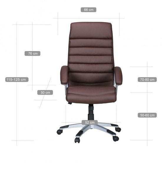 Gate39 - Valencia Bureaustoel - Bruin