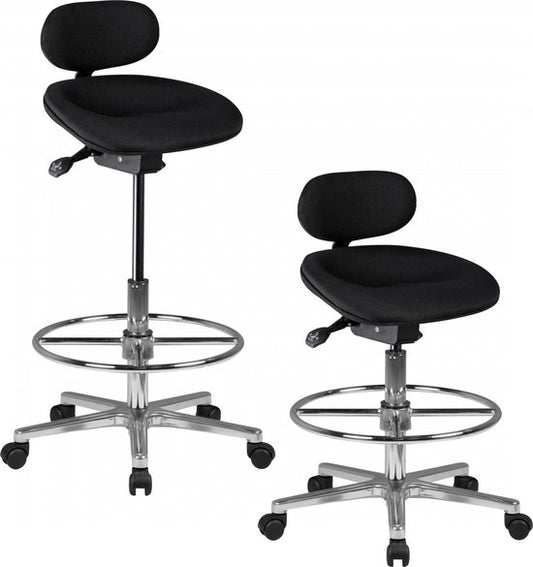 kruk echt leer / massief hout 45 x 53 x 40 cm moderne lederen kruk | Kleine gestoffeerde houten kruk Turnbock kruk met lederen bekleding