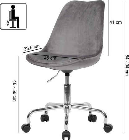 Sky Style Dox Bureaustoel Grijs