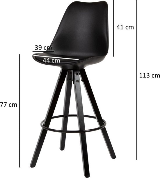 Sky Style Marla Barstoel Zwart
