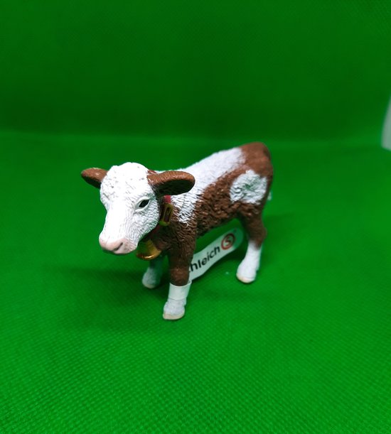 Speelfiguur - Boerderijdier - Kalf - Zwartbont