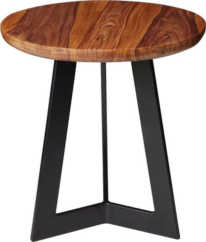 Bijzettafel Sheesham Hout Metalen Industriële bijzettafel