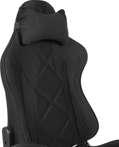 Aces Bureaustoel Zwart- Racer stoel- thuiswerkstoel- Bureaustoel met voetenbank