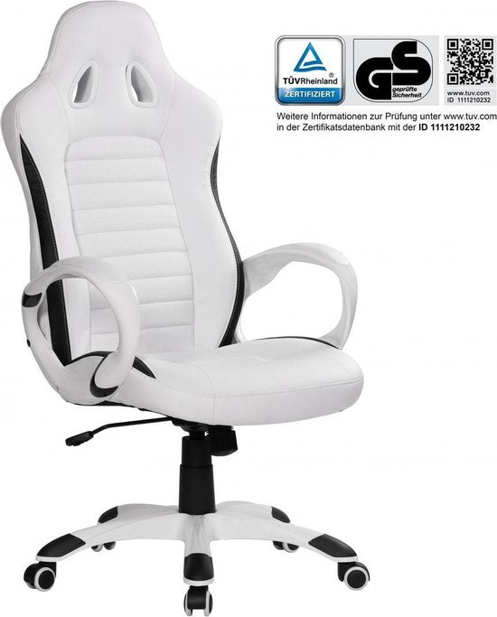 Gate39 - Racer Bureaustoel - Wit