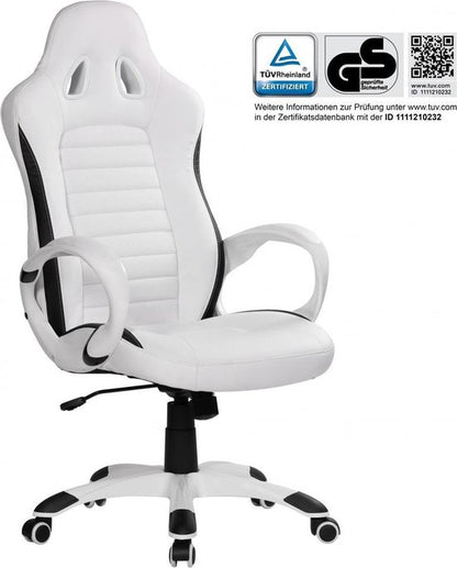 Gate39 - Racer Bureaustoel - Wit