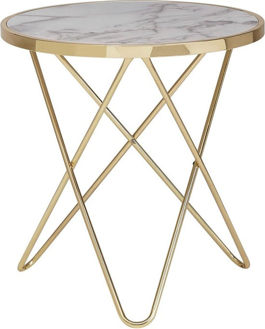 Sky Style Marmer Gold Bijzettafel