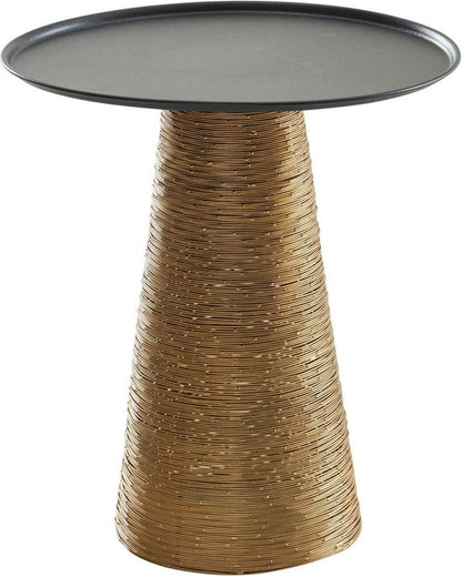 Sky Style Antes Ronde Bijzettafel Goud / Zwart