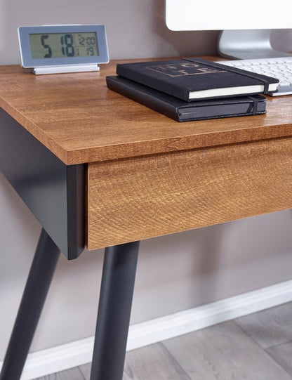 Luxa Luxueus bureau - ingebouwde speaker + bluetooth  - Werkplek -Make-up tafel - Zwart en hout