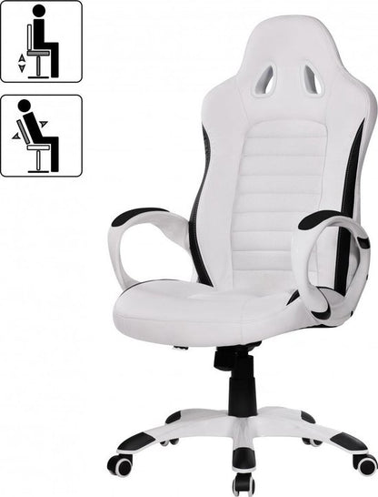 Gate39 - Racer Bureaustoel - Wit