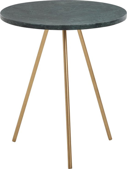 Sky Style - Bijzettafel Echt marmeren salontafel Ø 38 cm ronde woonkamertafel