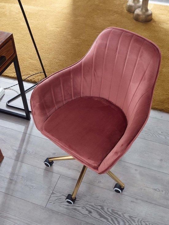 Sky Style Solo Bureaustoel Velvet Roze