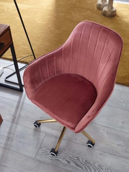 Sky Style Solo Bureaustoel Velvet Roze