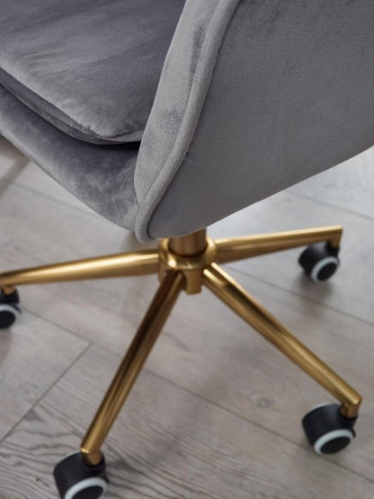 Sky Style Solo Bureaustoel Velvet Grijs