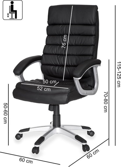 Gate39 - Valencia Bureaustoel - Zwart