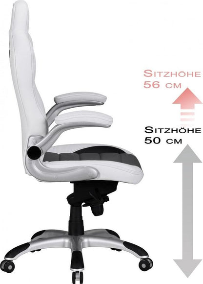 Gate39 - Racing Bureaustoel - Wit