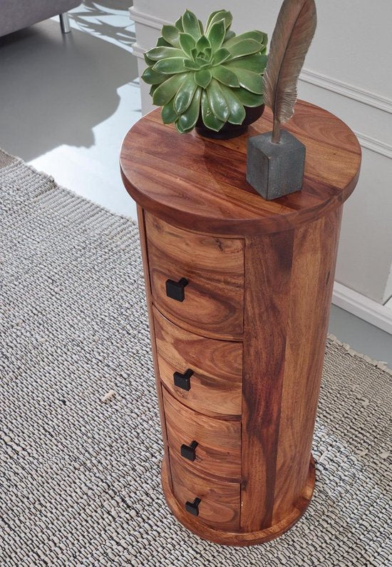 Sky Style - Talia Ronde Ladekast 85 cm - Bijzetkast