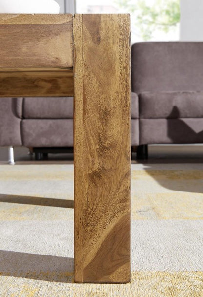 coffee table MUMBAI solid wood acacia 110 cm wide coffee table design natural product country style side table