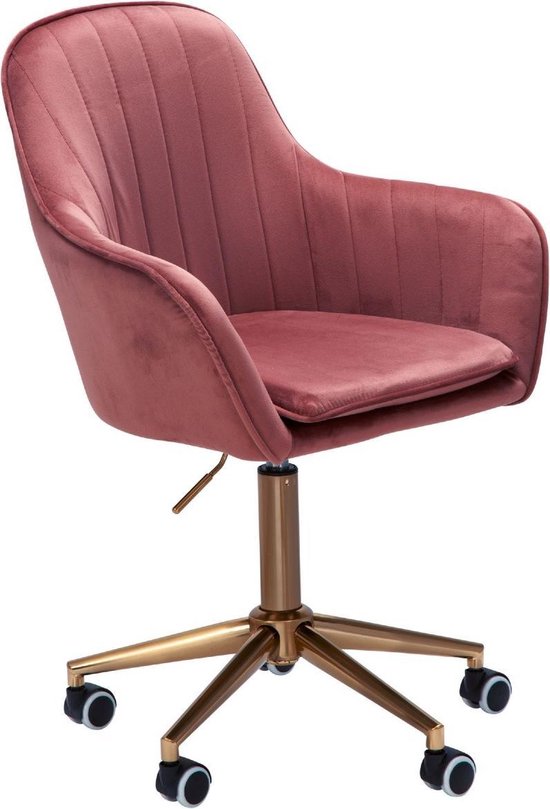 Sky Style Solo Bureaustoel Velvet Roze