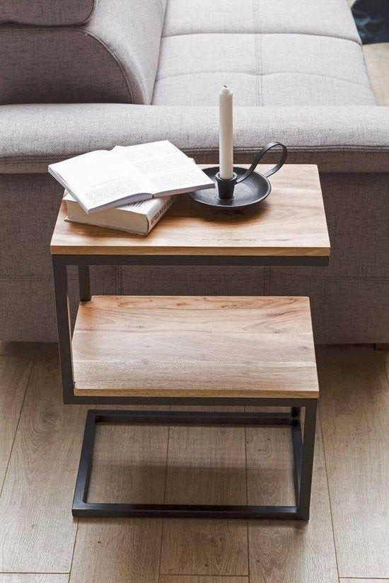 Sky Style Akola Bijzettafel S-vorm Acacia