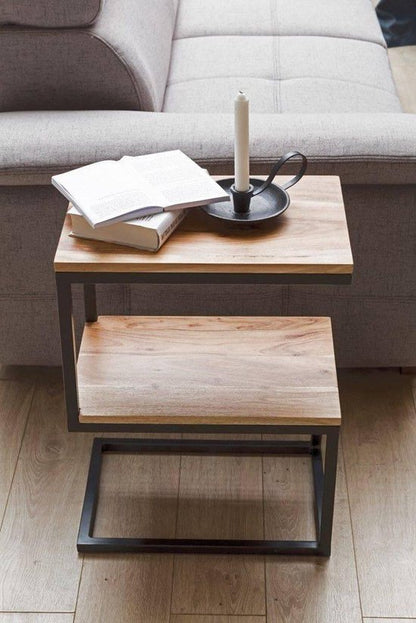 Sky Style Akola Bijzettafel S-vorm Acacia