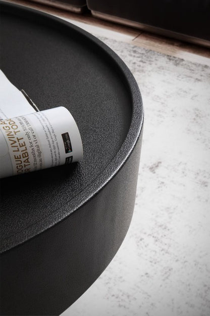 Salontafel 60x60x30 cm metaal zwart salontafel rond | Woonkamertafel in paddestoelvorm | Design salontafel ijzer | Kleine tafel bijzettafel woonkamer modern