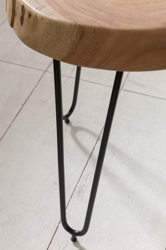 Gate39 - Bagli 30 x 30 Bijzettafel - Lichtbruin