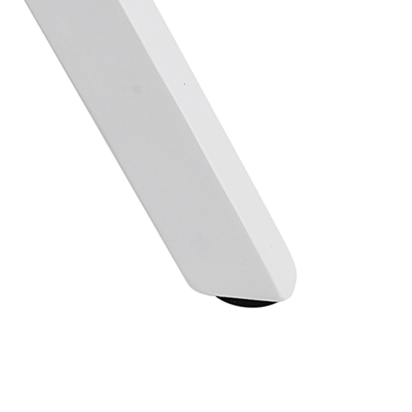 Set van 2 Retro Eetkamerstoelen Wit Scandinavisch | Rugleuning gestoffeerde stoel | Keukenstoel met witte poten | Stoel bekleed met kunstleer