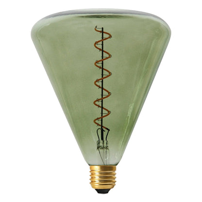 LED -lamp "Dilly" E27 -versie, 4 watt, metaal en glas in groen