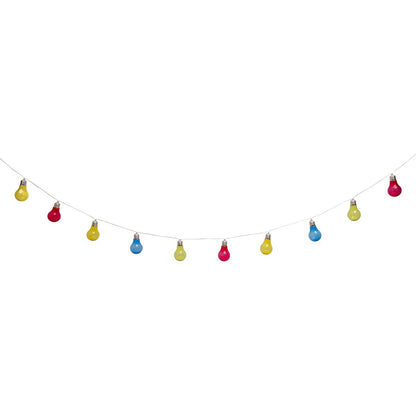 Kleurrijke 10-LED solar buitenlichtketting