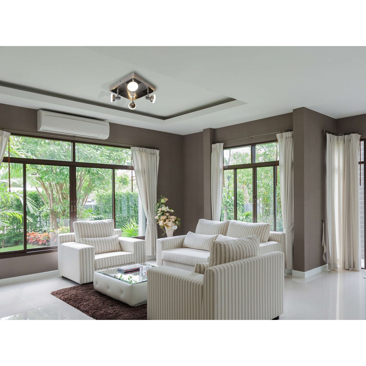 4 LED plafondlamp "Jericho" d:28cm