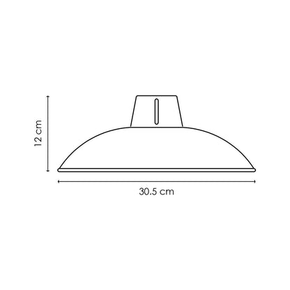 Home Sweet Home Lampenkap Altis rond Wit - B:30.5xD:30.5xH:12cm