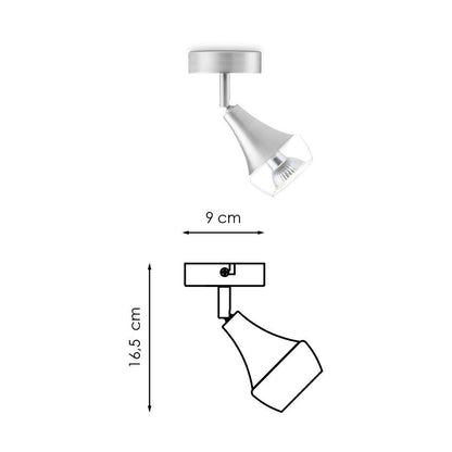 Home Sweet Home LED Wandspot Vaya - incl. dimbare LED lamp - staal