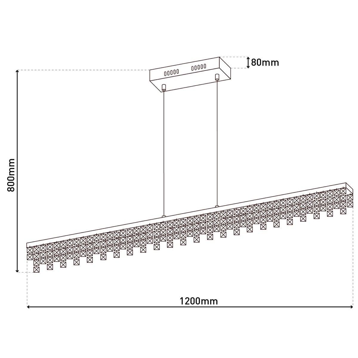 LED hanglamp "DIAMONDS"