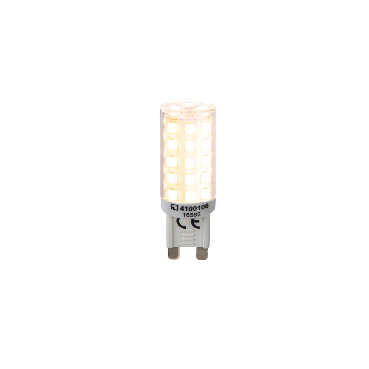 6-set LED-lamp G9, 3,5 watt, gemaakt van plastic, warm wit