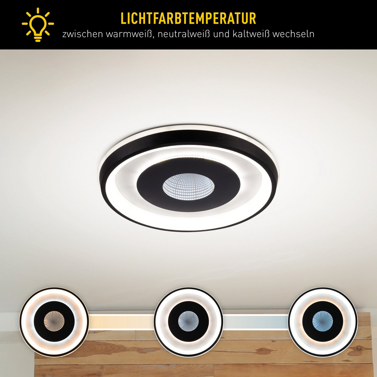 LED -plafondlicht "EVA" D: 49cm